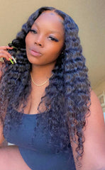 RICH 4x4 Deep Wave Closure Wig